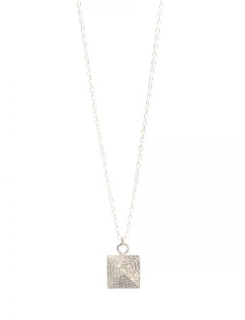 Pyramid Pedant Necklace – Silver