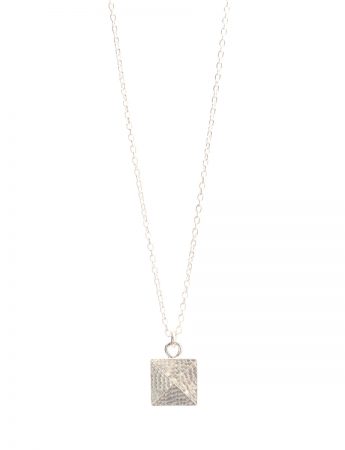 Pyramid Pedant Necklace – Silver