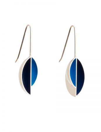 Uneven Pod Earrings – Blue