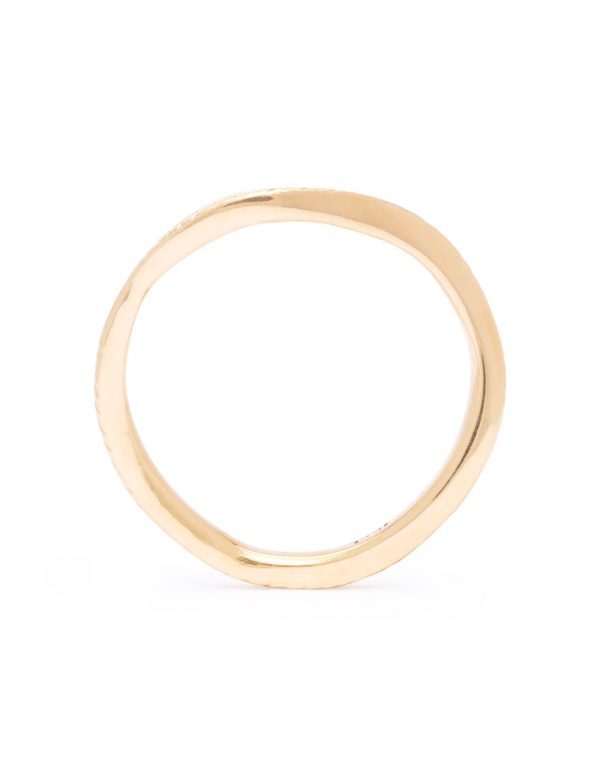 Undulating Feather Ring – Yellow Gold