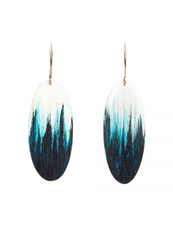Surf Rider Earrings – Black, Blue & White