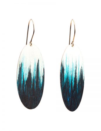 Surf Rider Earrings – Black, Blue & White