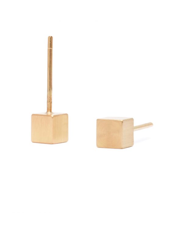 Cubist Studs – Yellow Gold