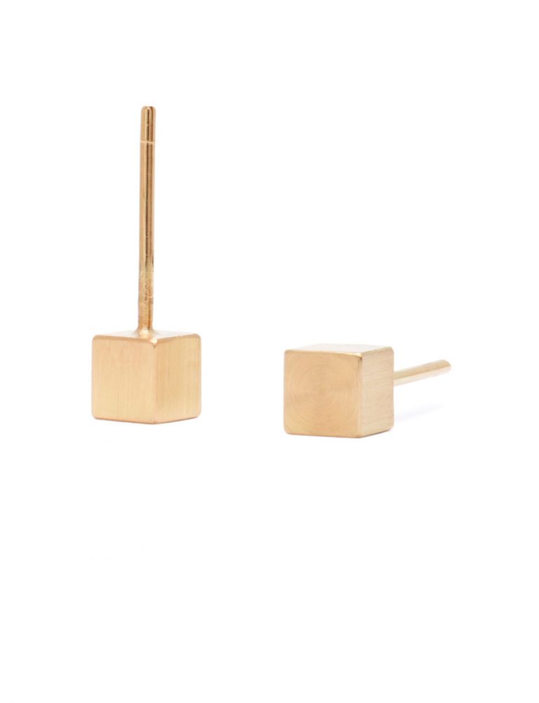 Cubist Studs – Yellow Gold