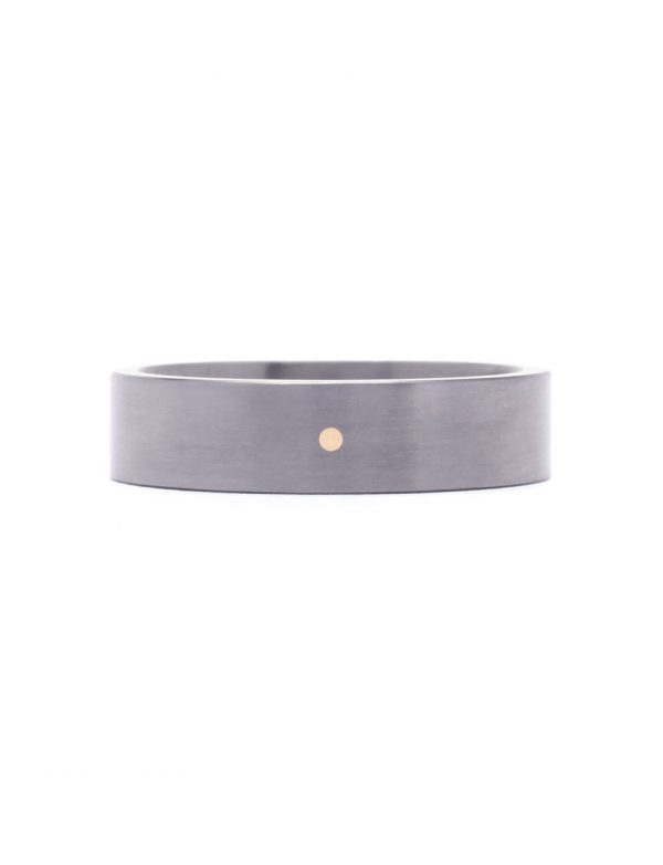Circular Rivet Ring – Tantalum & Gold