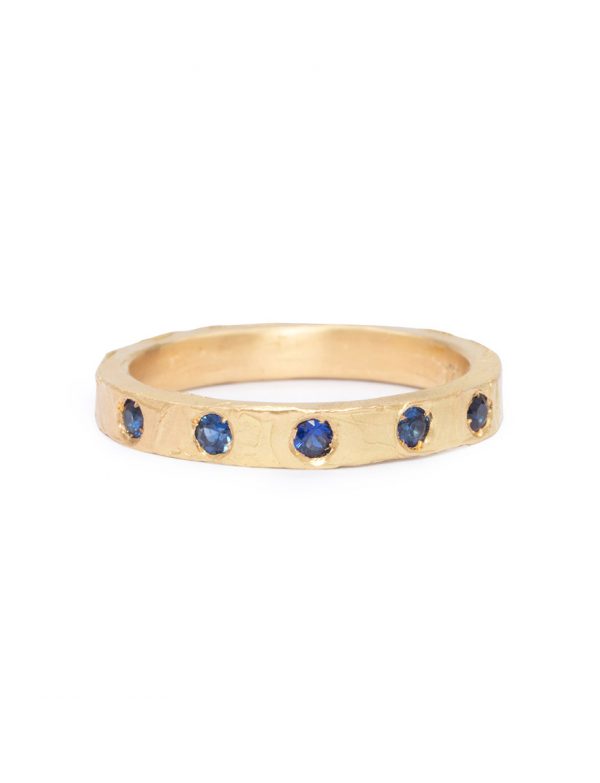 Melted Gems Ring – Gold & Sapphire