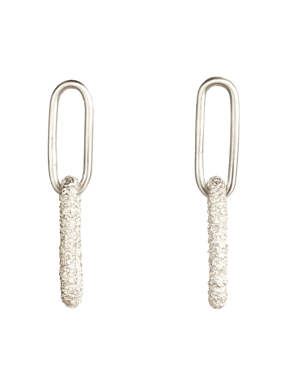 Lost Links Earrings – Silver