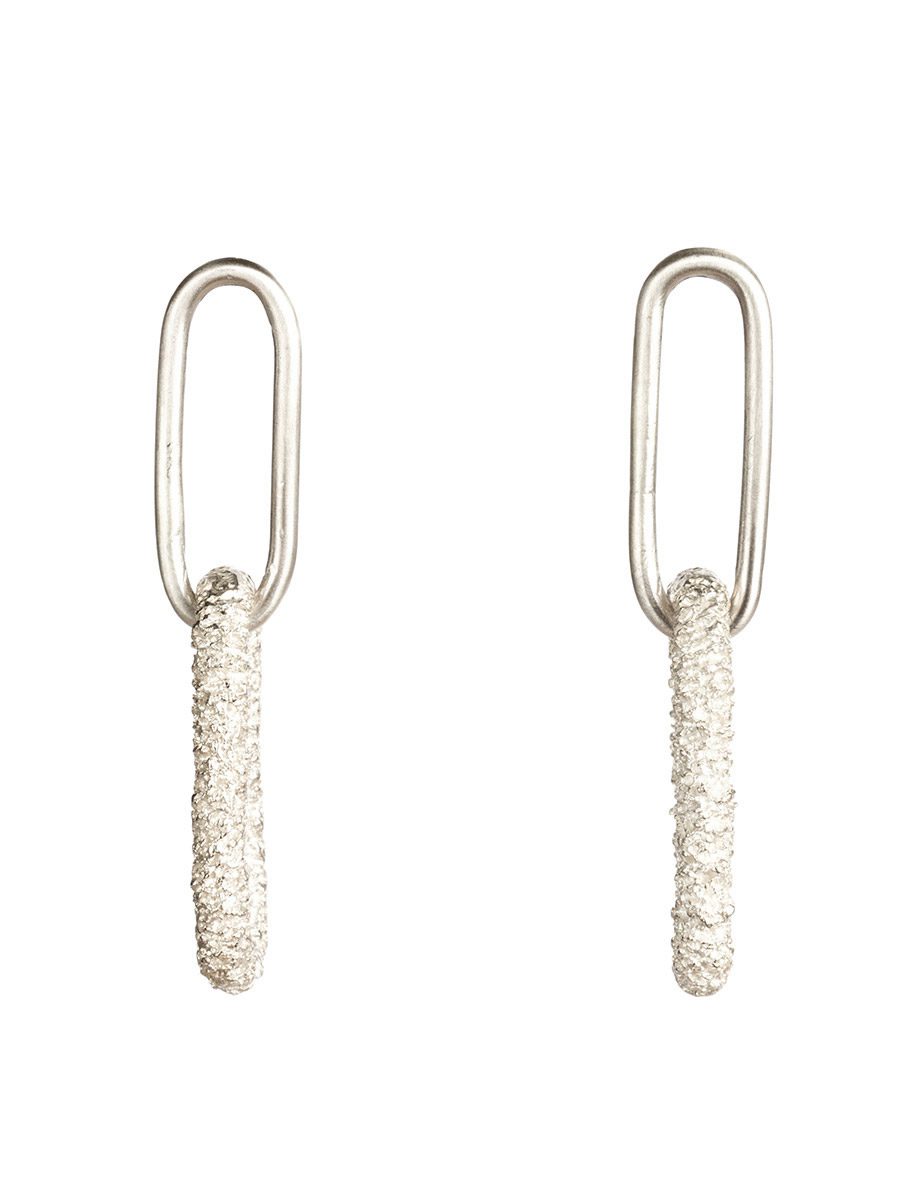 Lost Links Earrings – Silver