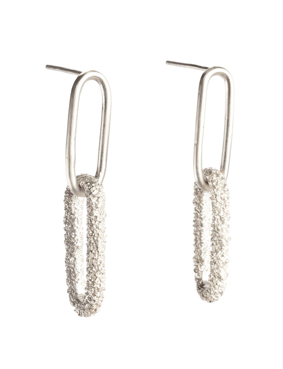 Lost Links Earrings – Silver