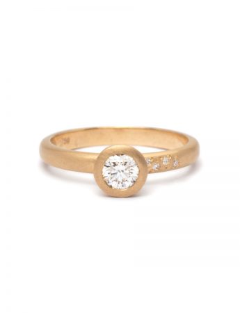 Snowflake Ring – Yellow Gold & Diamond