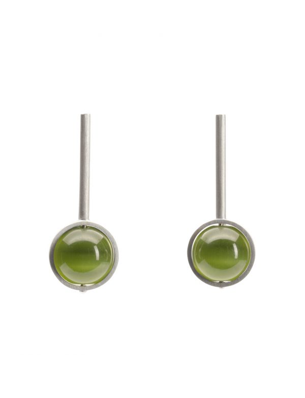 Chromatic Sphere Earrings – Chartreuse Green