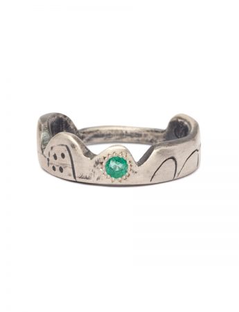 Look Down Hills Ring – Emerald