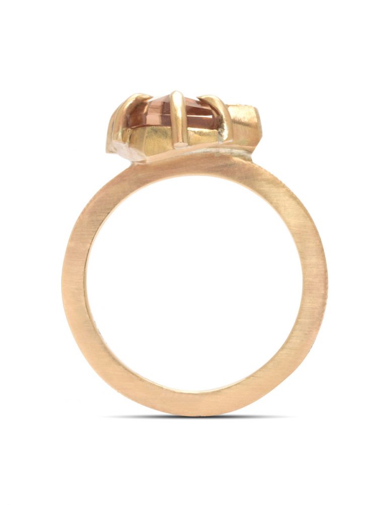 Hekla Ring – Zircon & Diamond