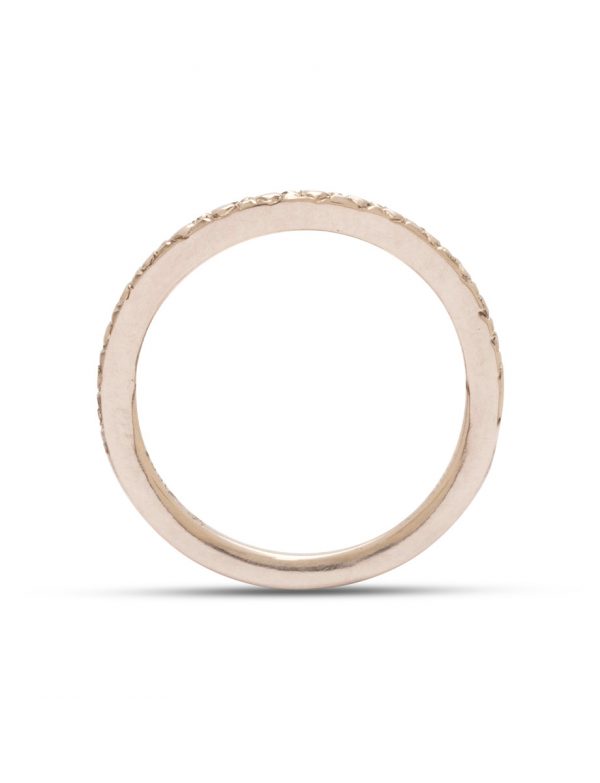 Quilted Keeper Ring – White Gold