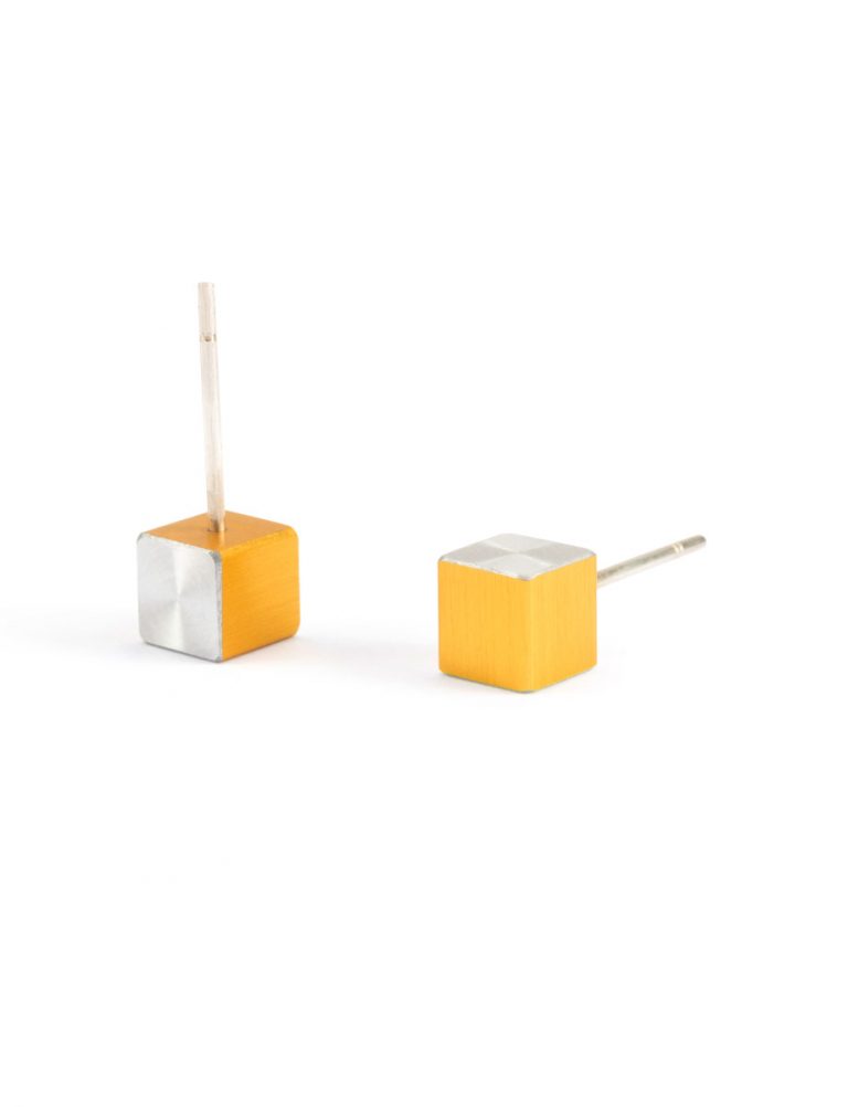 Cubist Studs – Yellow Front