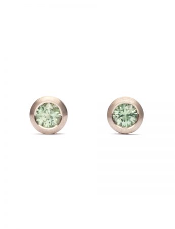 Stud Earrings – White Gold & Parti Sapphires