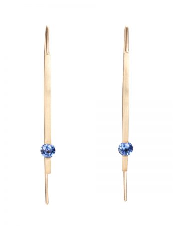 Drop Earrings – Gold & Ceylon Blue Sapphires