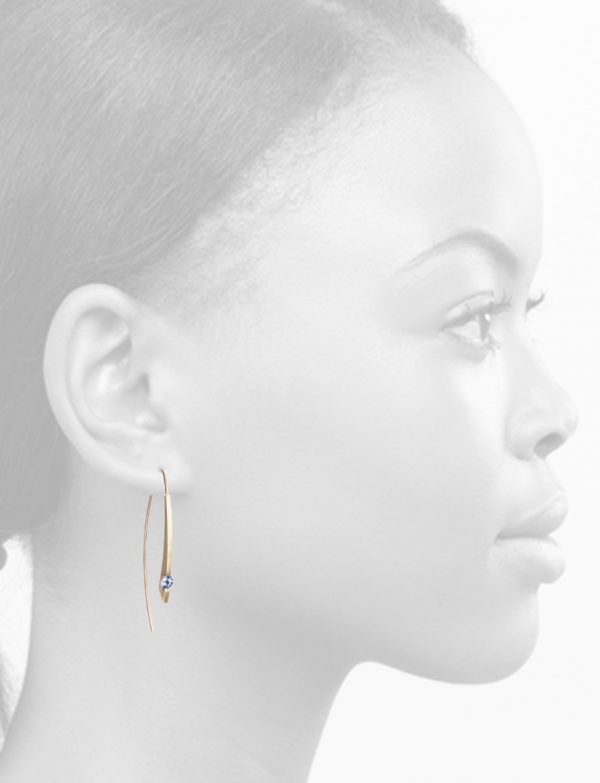 Drop Earrings – Gold & Ceylon Blue Sapphires