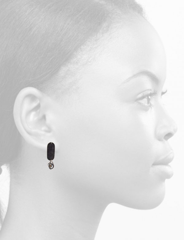 Moonlight Down Under Stud Earrings – Gold Inlay