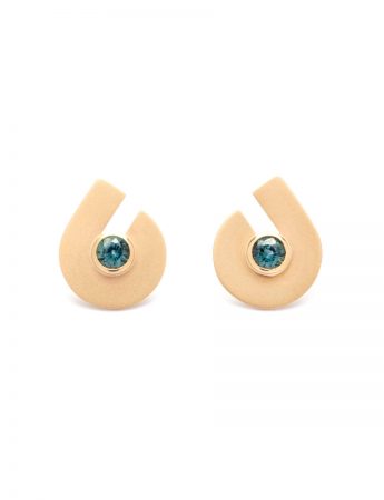 Supergraphic Earrings – Teal Sapphire