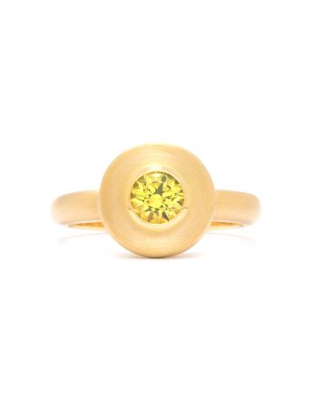 Flare Ring – Yellow Australian Sapphire