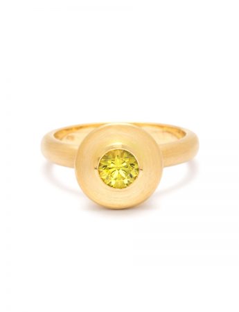 Flare Ring – Yellow Australian Sapphire