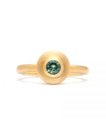 Flare Ring – Australian Green Sapphire
