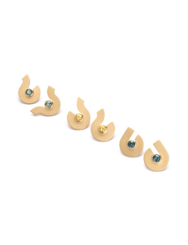 Supergraphic Earrings – Yellow Sapphire