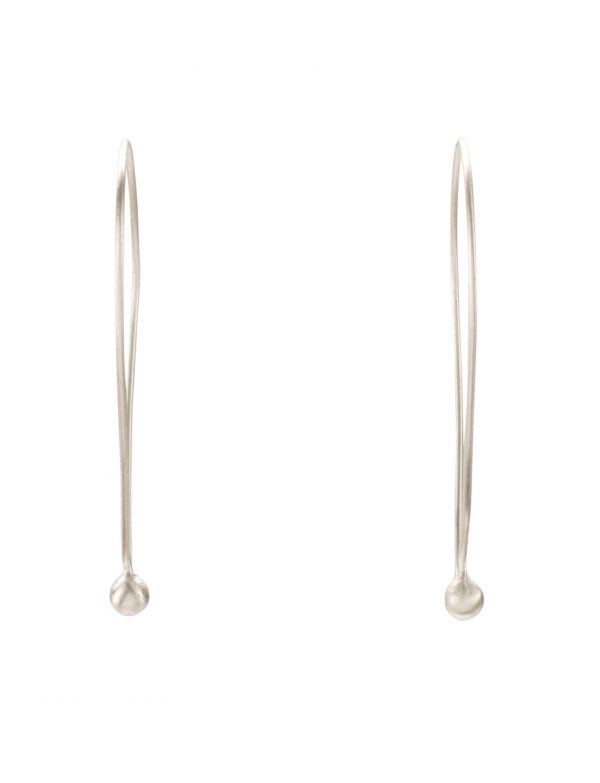 Large Tear Pleurs Earrings – Silver