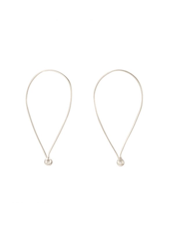 Large Tear Pleurs Earrings – Silver