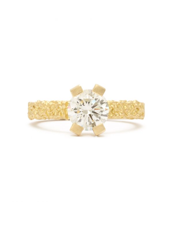 1ct Diamond Ring – Yellow Gold & White Diamond