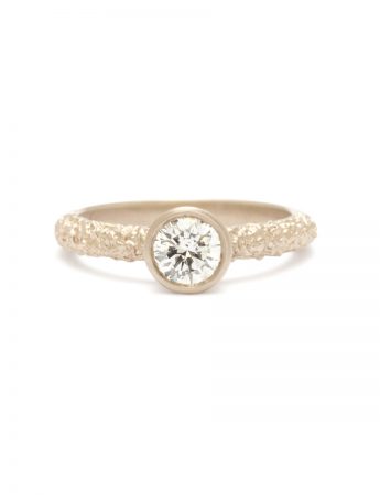 Crater Ring – White Gold & Diamond