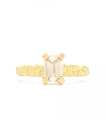 Latitude Ring – Yellow Gold & Champagne Diamond