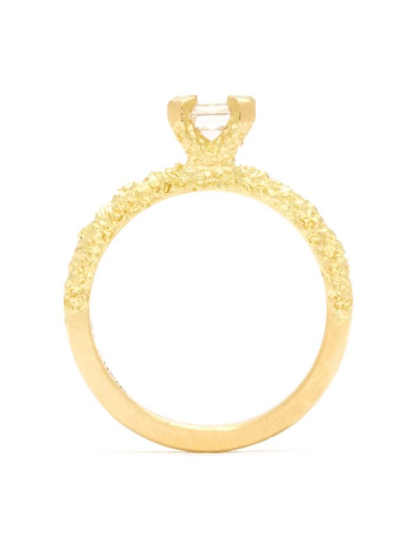 Latitude Ring – Yellow Gold & Champagne Diamond