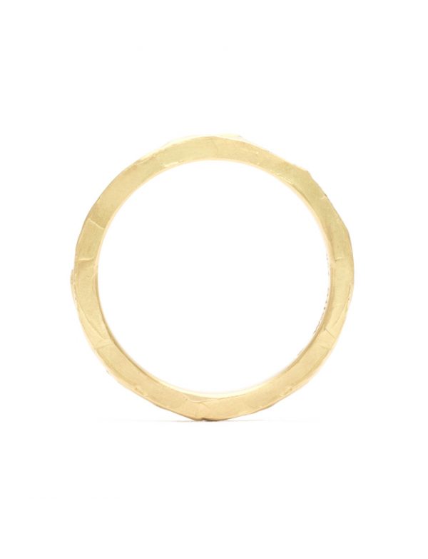 Melted Ring – Yellow Gold & White Diamonds