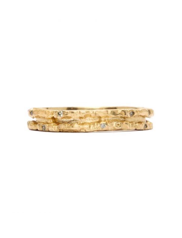 Ishtar Ring – Yellow Gold & Green Sapphire