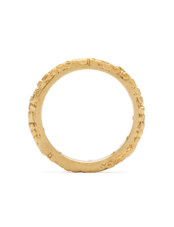 Ishtar Ring – Yellow Gold & Green Sapphire