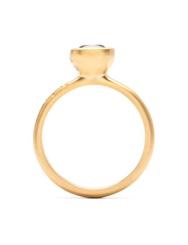 Springtime Ring – Parti Sapphire & White Diamond