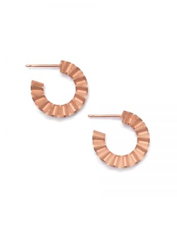 Secret Hearts Ear Loops Hoop – Silver & Rose Gold