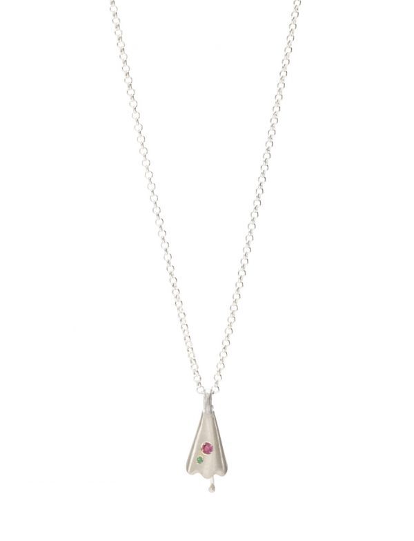 Bell Necklace – Tourmaline & Emerald
