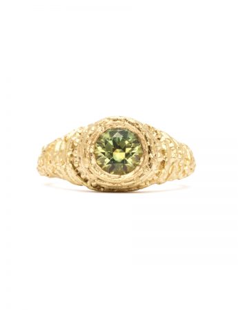 Trust Ring – Gold & Green Sapphire