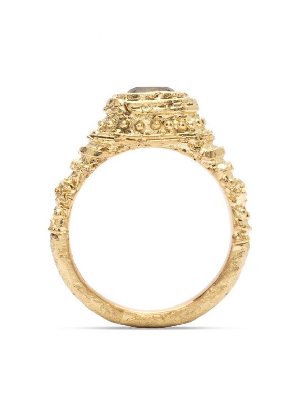 Trust Ring – Gold & Green Sapphire