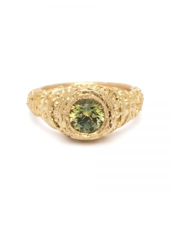 Trust Ring – Gold & Green Sapphire