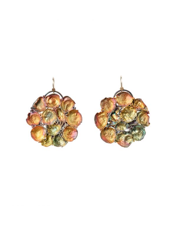 Pod Hanging Earrings – Yellow, Green & Blue Tones