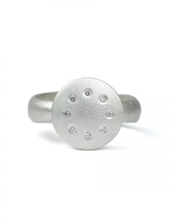 Full Circle Ring – Silver & Diamonds