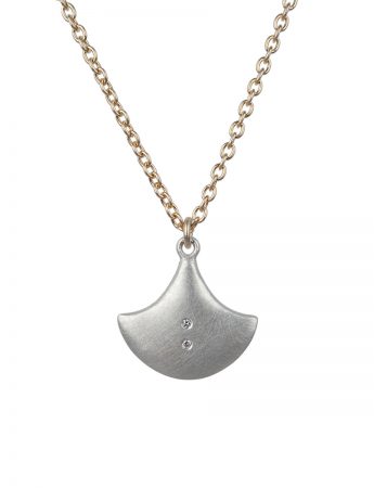 Balance Pendant – Silver, Gold & Diamonds