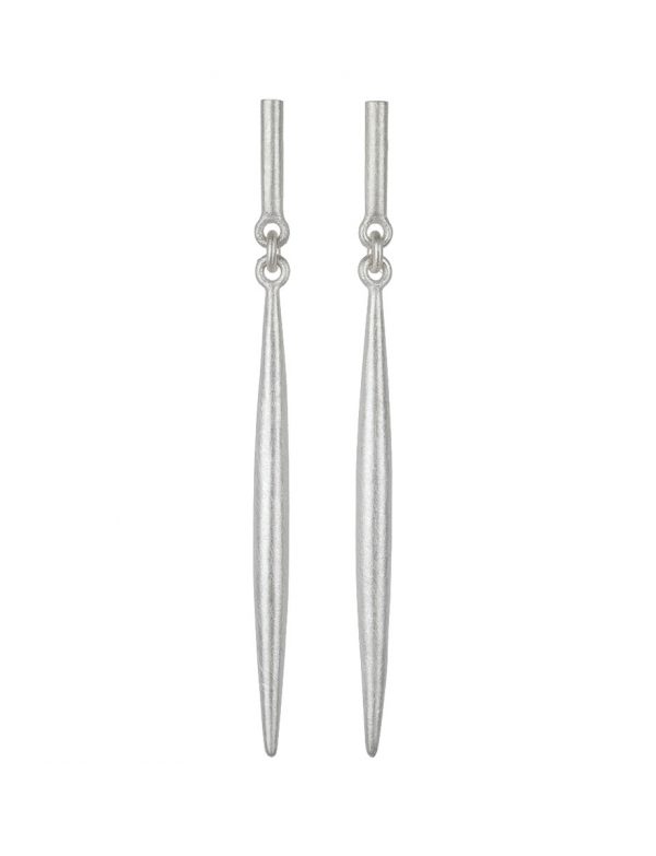 Filament Stud Earrings – Silver