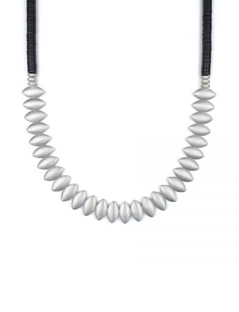 Between Seasons Necklace – Silver & Hematite