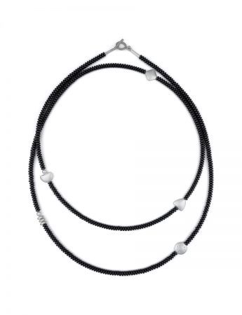 Pivotal Moments Necklace – Silver & Hematite