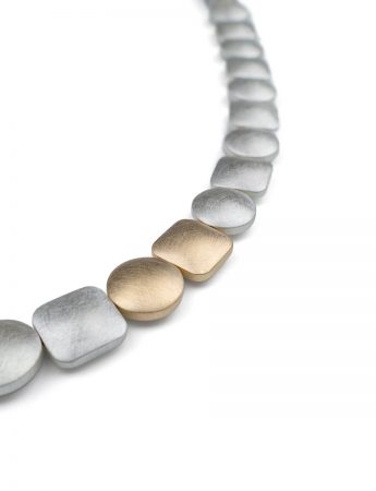 Pause Between Breaths Necklace – Silver & Hematite